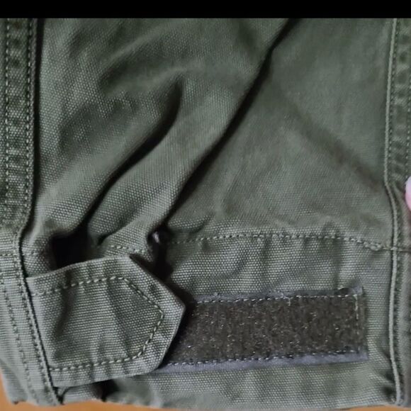 NWT SPIRIT JERSEY “Almost Angels” green canvas jacket 🔥 unisex 🔥 oversized - Picture 12 of 14